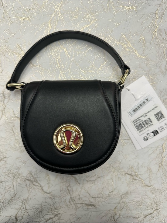 lululemon athletica Handbags - Lululemon Black Leather alternative crossbody Bag Mini